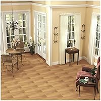 Vista 2 de Tivoli II - Tablones de vinilo autoadhesivos, paquete de 10 unidades, 6 x 36 pulgadas, arce, despegar y pegar, suelo de bricolaje - Tacto de grano