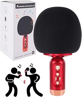 edola Toys Wireless Microphone with Built-in Speaker, Bluetooth Microphone Karaoke, Funny Microphone Gift for Kids, Adults, Karaoke Machine, Home KTV Player, compatible with Android/IOS/PC