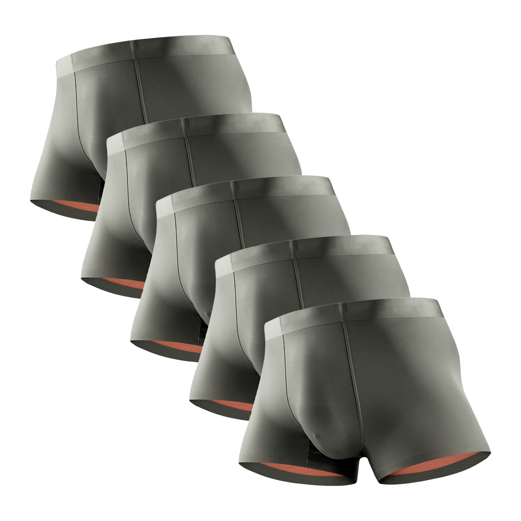 JEShifangjiusu Boxer da uomo, comodi, elasticizzati, sexy, senza cuciture, traspiranti e morbidi, confezione da 3 o 5