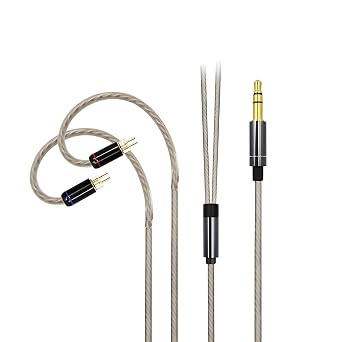 3.5mm to 0.78mm 2Pin 6N OCC Silver Plated Cable 4ft Compatible with Westone 1964 Series SIMGOT EN700 TFZ UE18 UE16 UE11 JD13 JD16 W4R UM3X PRO18 ES3 ES5 Headphones
