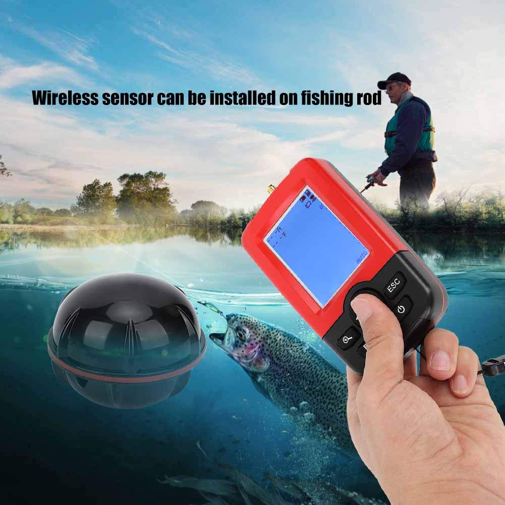 Detector de peces inalámbrico portátil, sensor sonar, señuelo de pesca, ecosonda