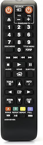 Mando a distancia universal de repuesto AK59-00149A para Samsung BDF5100ZA BD-FM51 BD-FM57C BD-H5100 BD-H5900 BD-HM51 BD-J5100 BD-J5700 BD-J5900