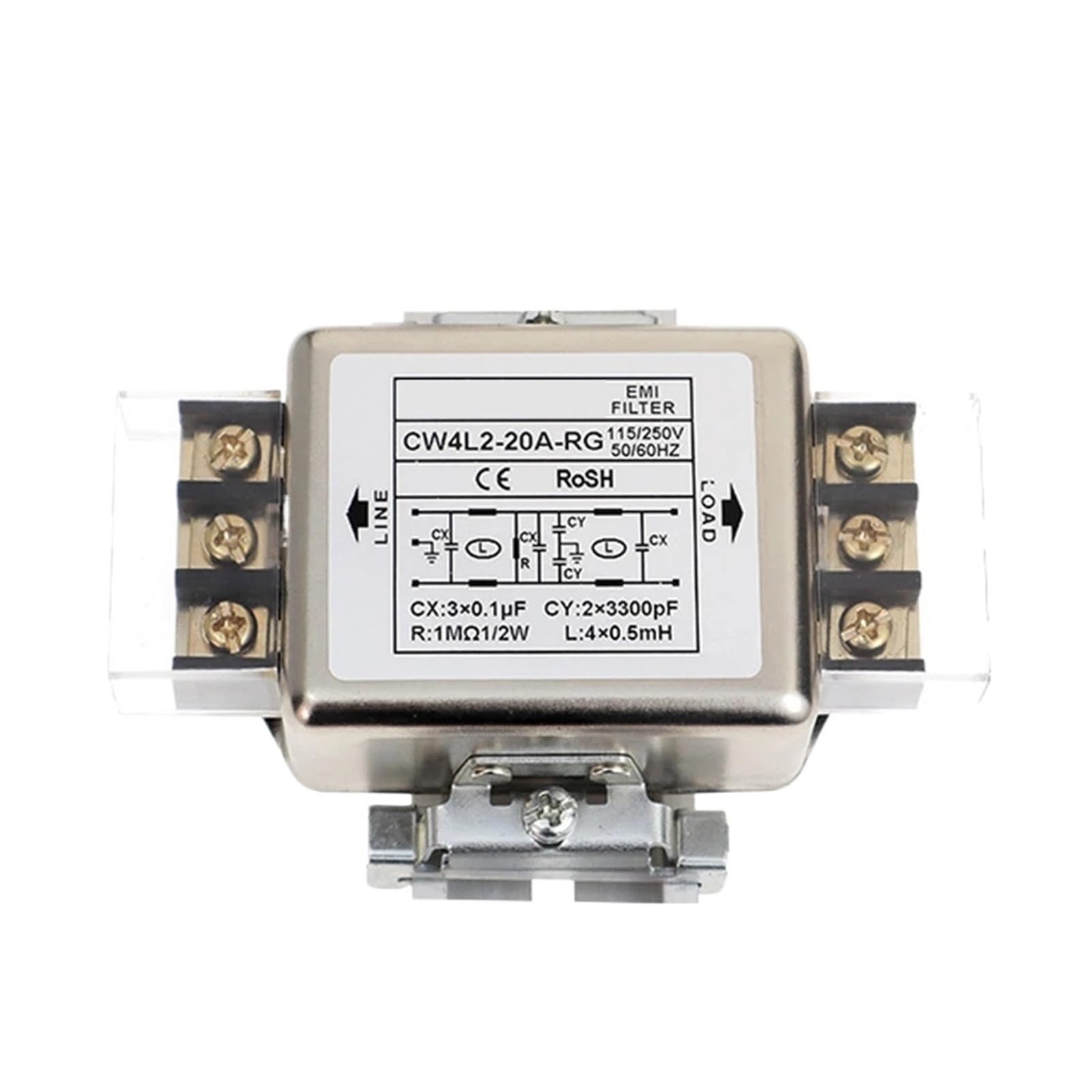 MBPAIHOP Power Filter CW4L2-A-RG AC 220V Single Phase Interference Purification(6A)