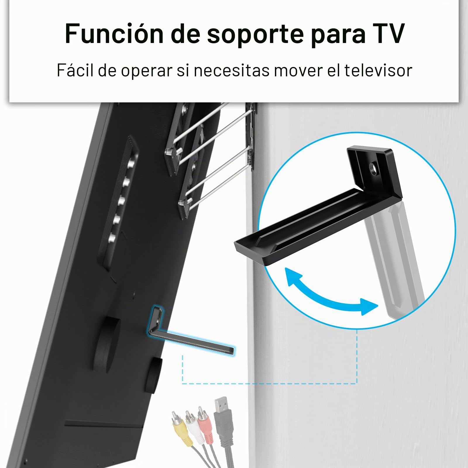 Soporte de Pared Ultrafino para televisores de 37 a 80 Pulgadas, máx. 75 kg, Soporte de TV máx. VESA 600 x 400, compatibilidad Universal, Distancia a la Pared Solo 0,95 cm