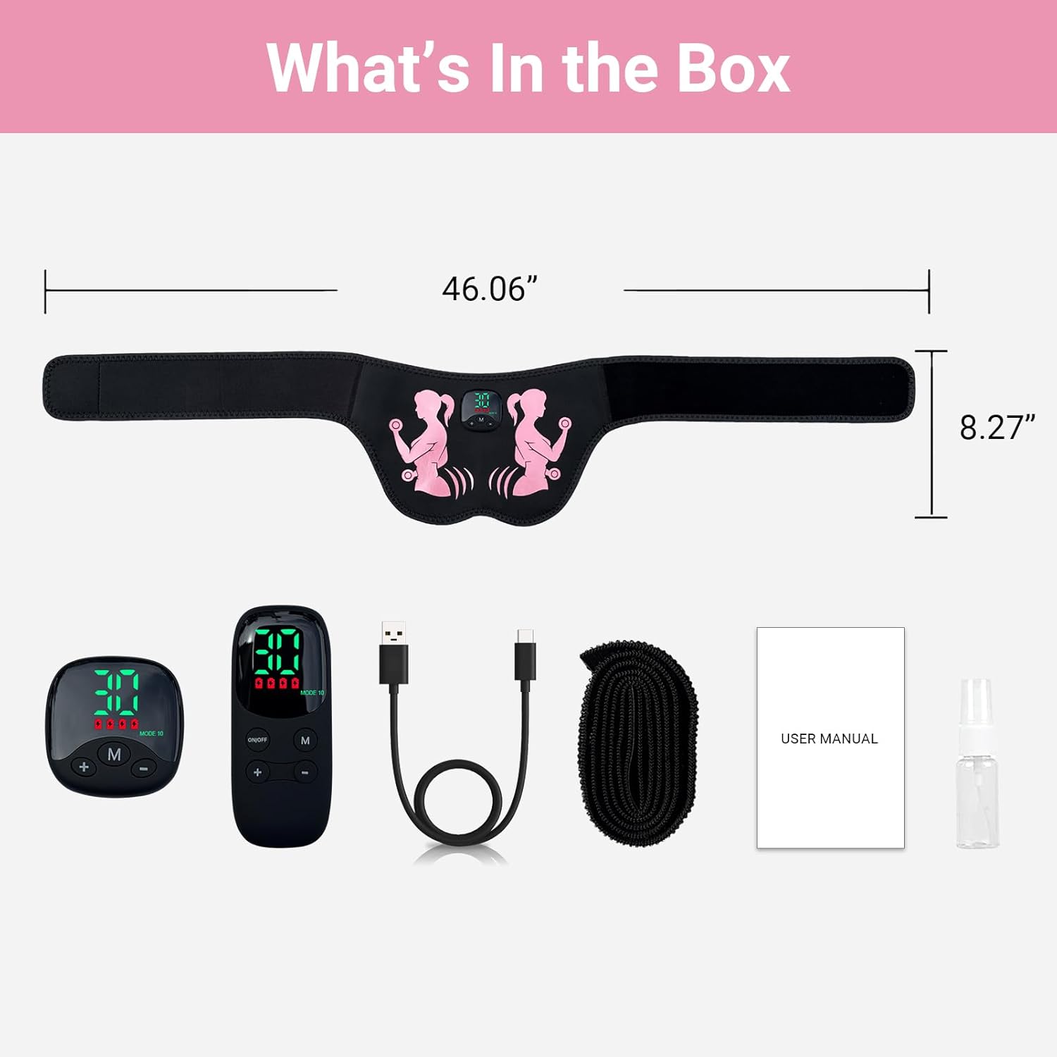 Booty Trainer for Women, Glute Trainer with 10 Modes & 30 Intensity Levels, Electric Butt Lifting Machine Hip Trainer for Beginners Home Office Travel - Image 5