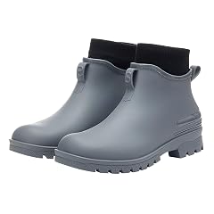 Rain Boots For Women Waterproof Non-Slip Fashion Ankle Booties Wide Width 2025 Lightweight Fishing Gardening Outdoor Work Shoe