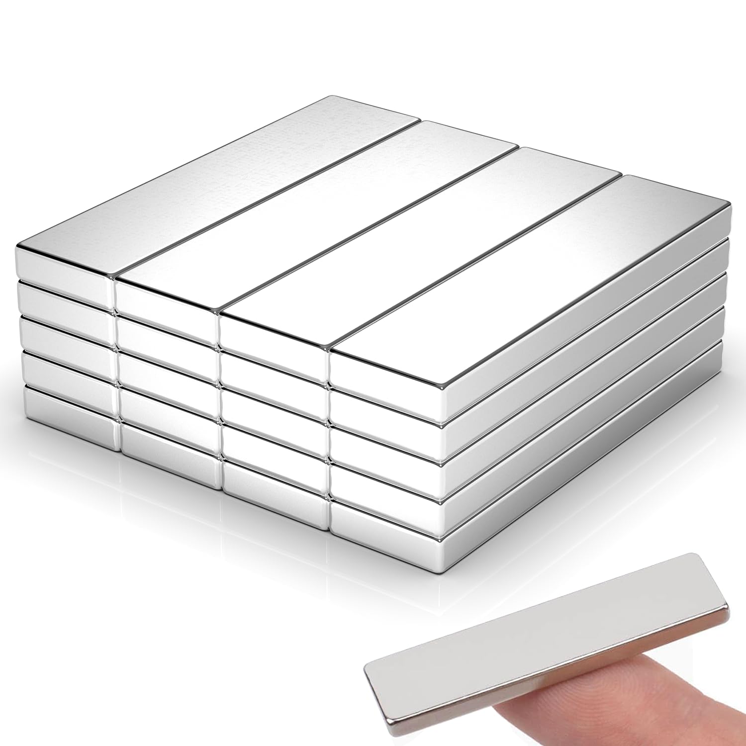 Rare Earth Neodymium Magnets with Double Sided Adhesive, 60x10x3 mm, 8 Pack — Amazon image 18