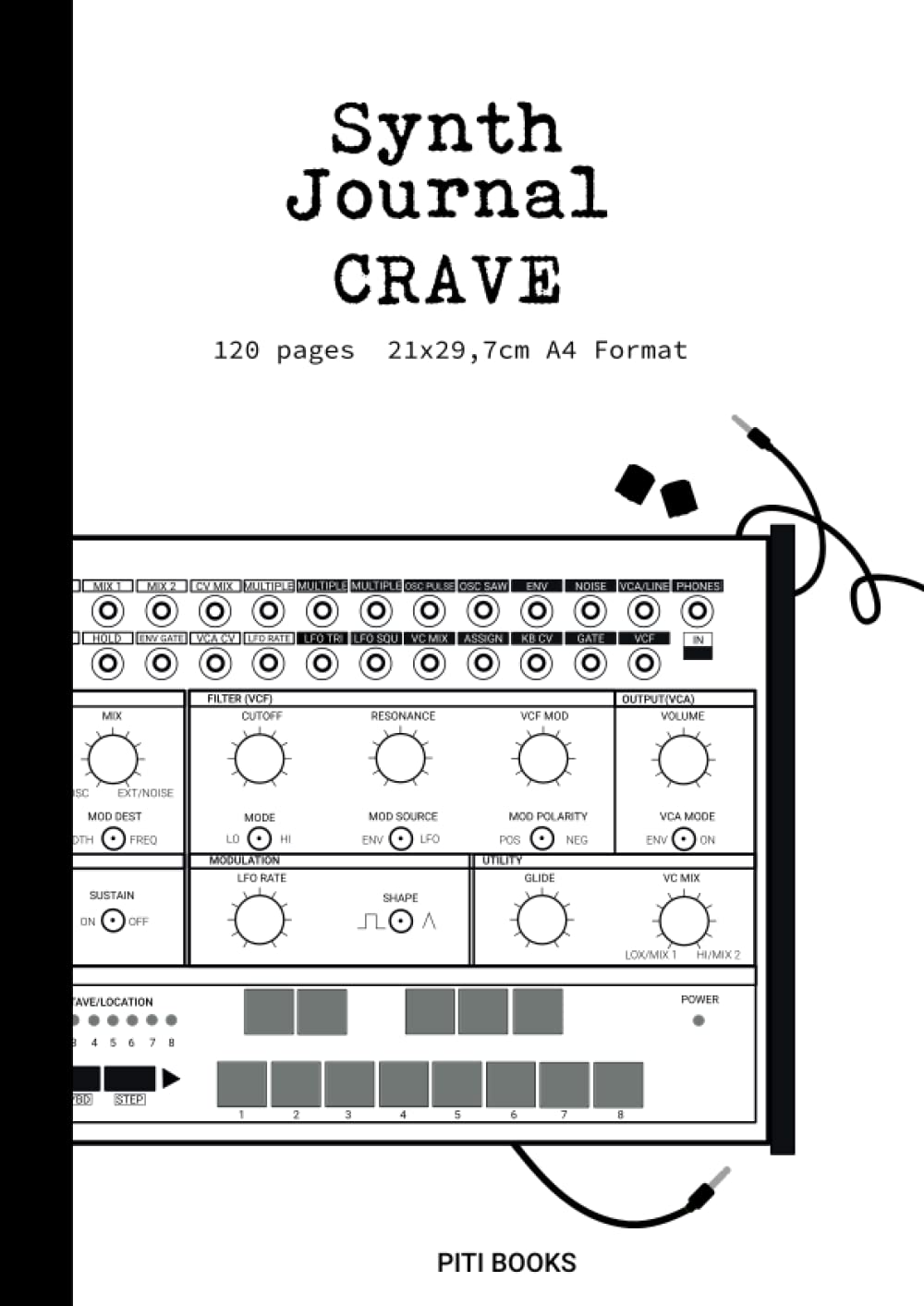Crave synth journal Notebook for synthethizer patches, Modular