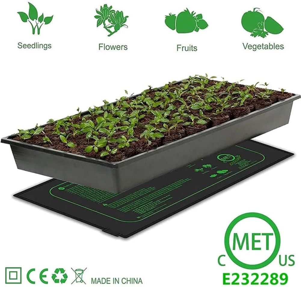 Seedling Heat Mat Anti-Corrosion Digital Thermostat Combo Warm Hydroponic Heating Pad for Seed Starting for Greenhouse Heat Mat for Plants