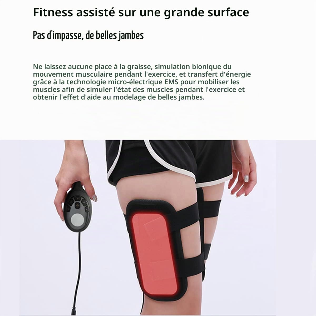 Mise ¨¤ Niveau EMS ¨¦Lectrique Stimulateur Musculaire Masseur Fitness TENS Anti Cellulite Jambes Ceintures Entra?Neur Minceur Cuisse