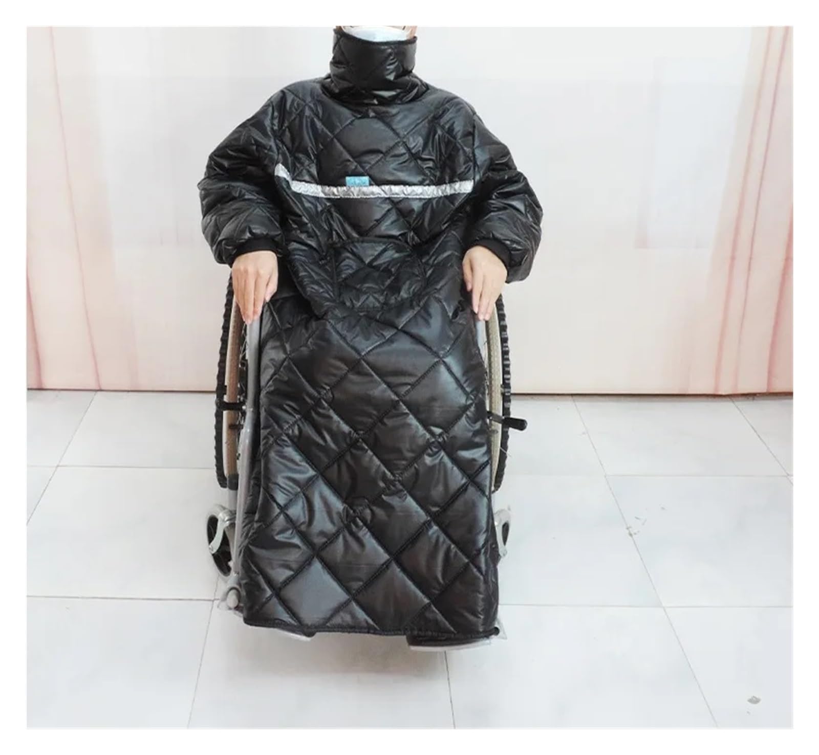 Manta Para Silla De Ruedas Manta reutilizable for silla de ruedas, fibra de poliéster, suave, cómoda, a prueba de viento, cálida, portátil, for personas mayores, manta calentadora for silla de ruedas