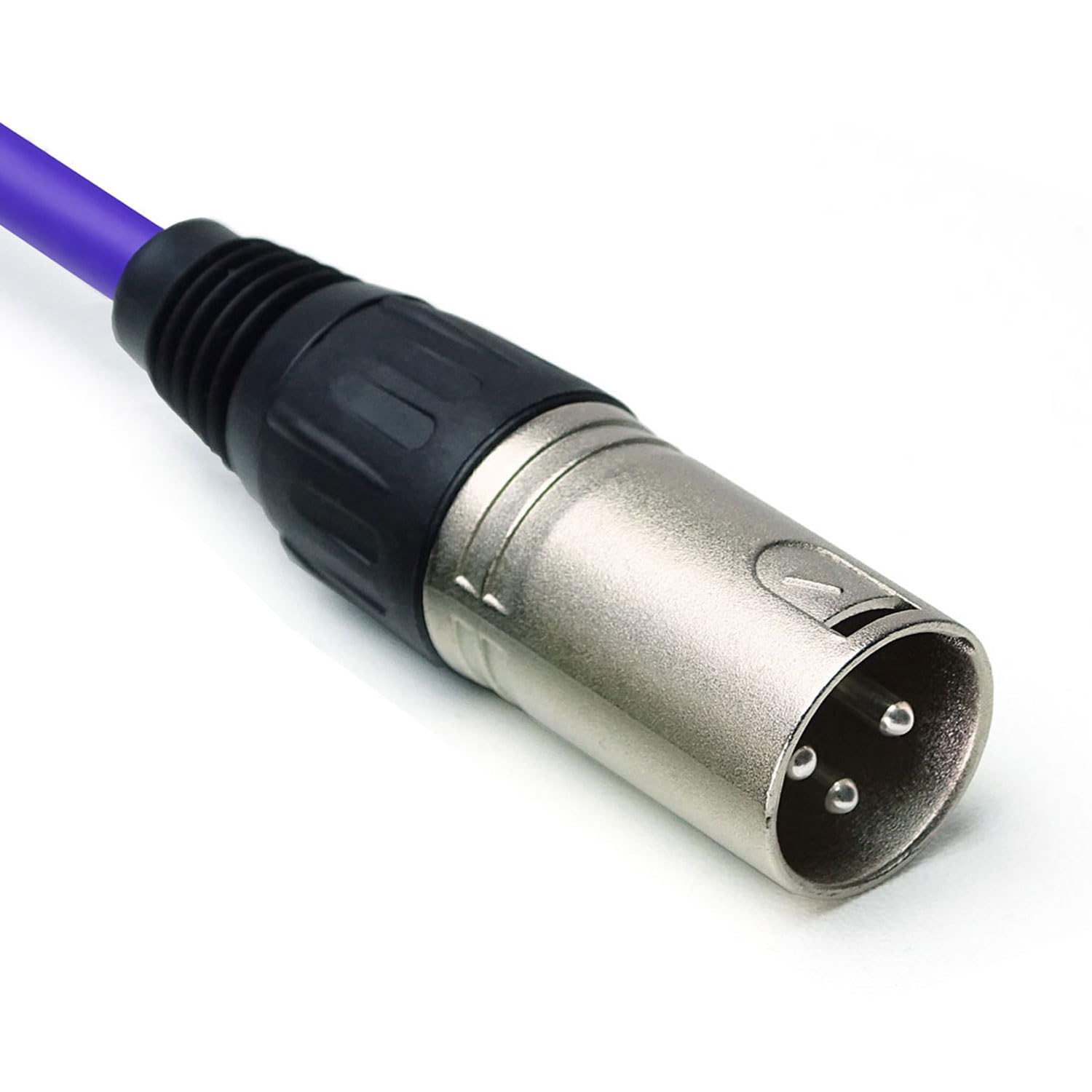 keepdrum mc001xx-10m-pu - Cable de Micrófono con Conectores XLR (3 pines, 10 m, 4 unidades), color lila