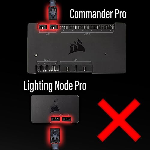 Miniatura 7 de G Major Tech Adaptador ARGB estándar de 3 pines para Corsair Commander Core XT, Commander Core, núcleo de nodo de iluminación y concentrador de