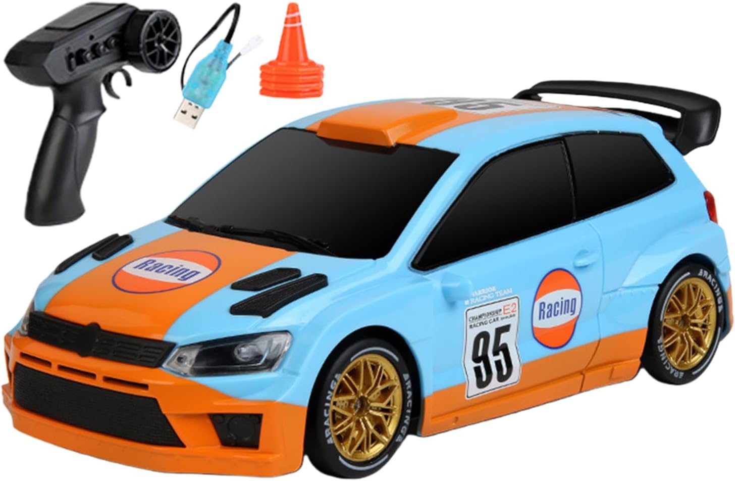 Drift Car Remote Control Toy | 1/24 Scale Four-Wheel Model,Mini Remote Control Drift Car | for Boys Teens Preschoolers Collectors Backyard Playground Road Living Room