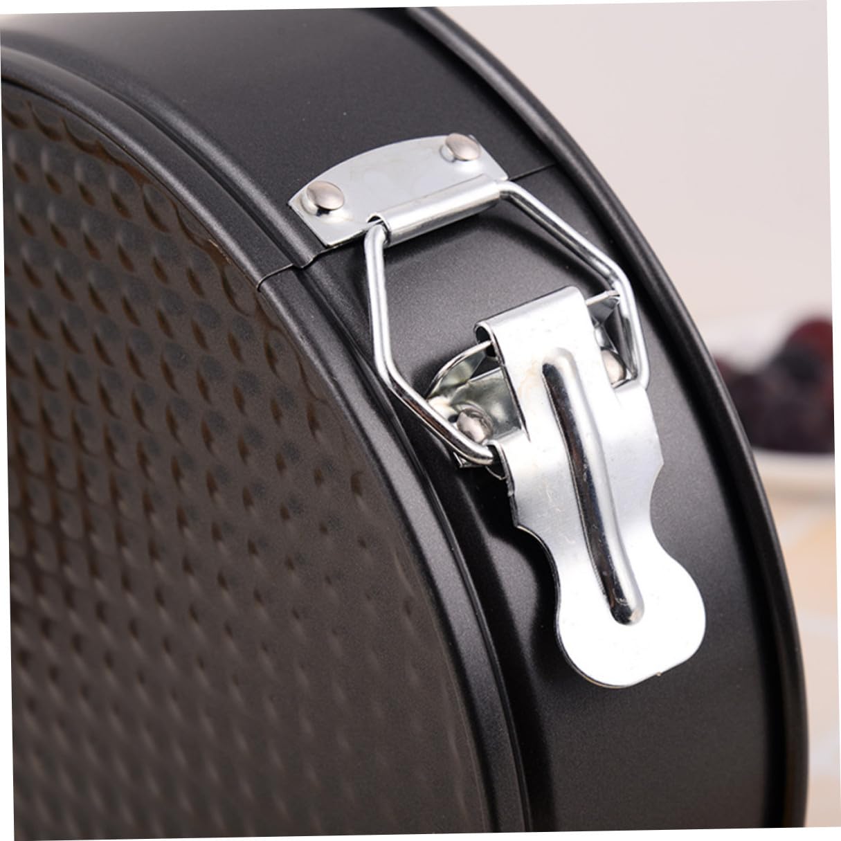LABRIMP 6 Piezas Moldes Redondos para Pasteles con Base Desmontable Antiadherentes con Diseño Panal Bandejas para Hornear para Bodas Fiestas y Uso Doméstico Negro