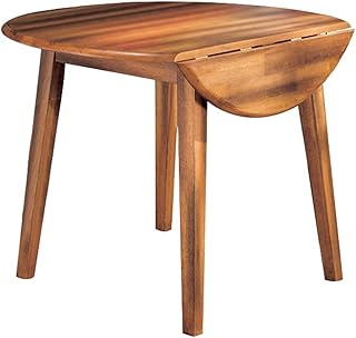 Signature Design by Ashley Berringer Dining Room Round Drop Leaf Table, ...