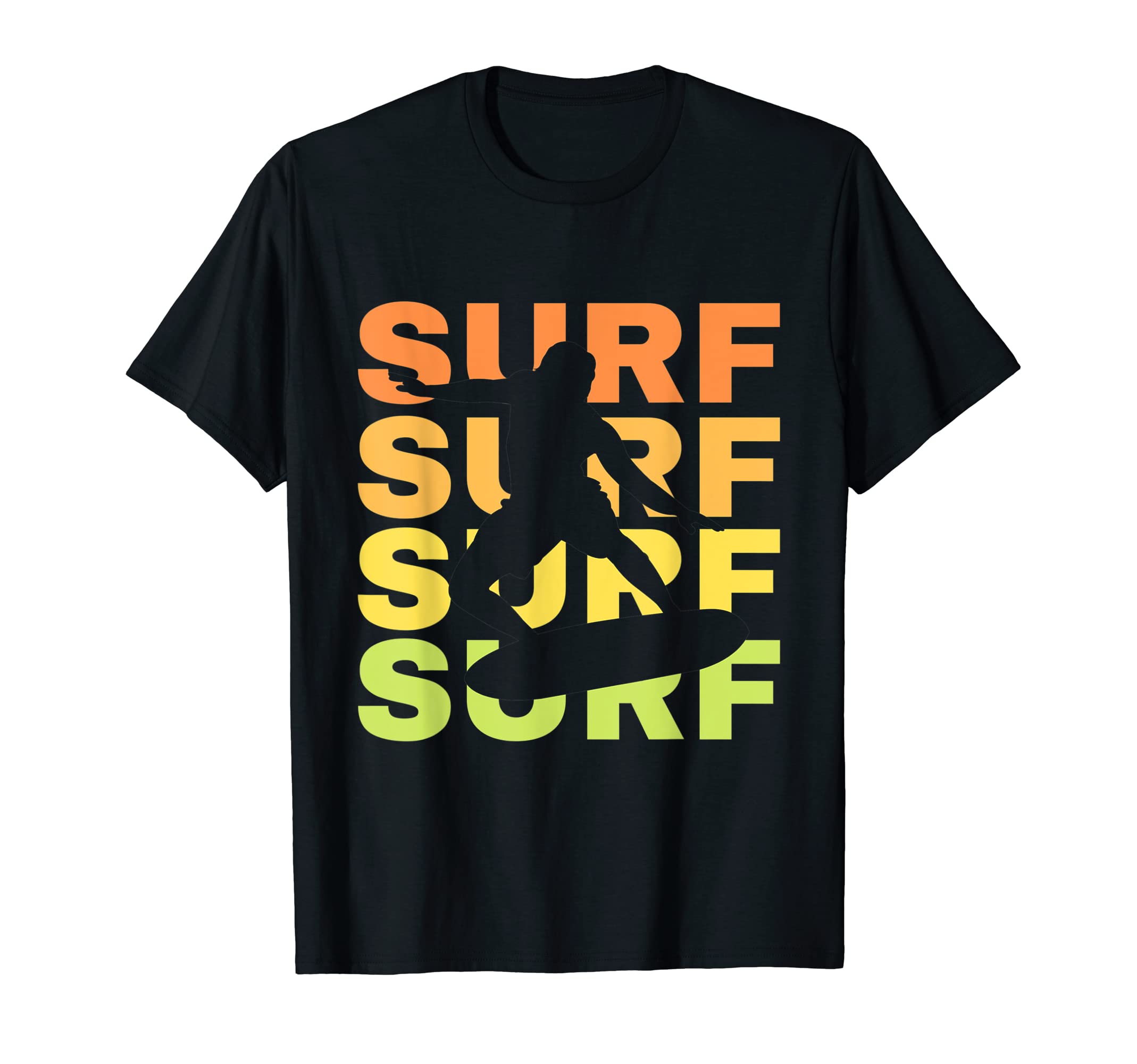 Surf Vintage Sunset - Present for Surfer - Cool Surfing T-Shirt