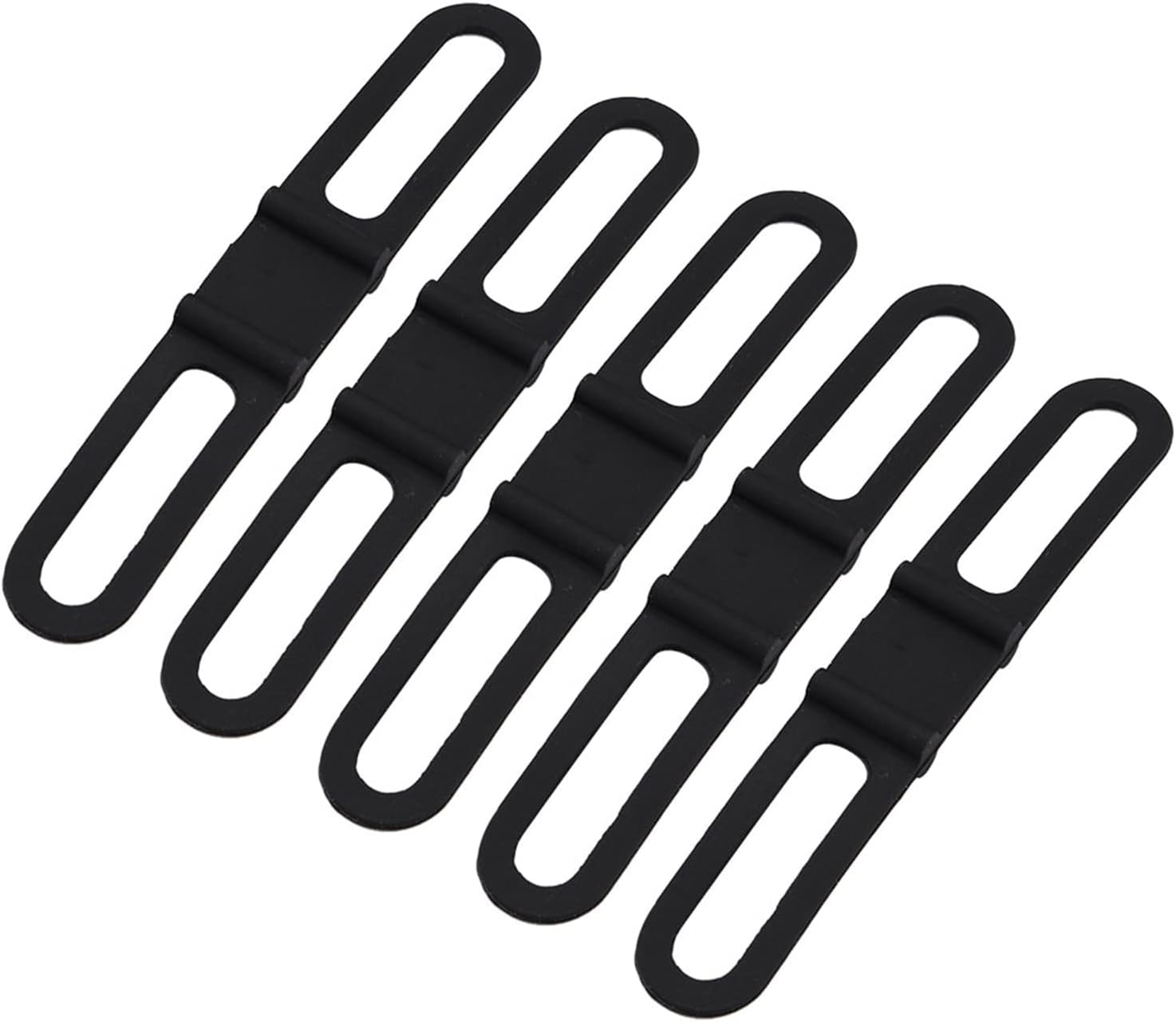 Alomejor Silicone Strap,Non-Slip Easy Install Universal Wrist Band,5-piece Set for Multiple Devices for Cyclists Outdoor Enthusiasts Commuters Hiking Biking Travel