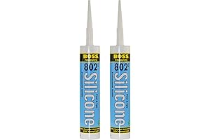 Boss 802 Clear Pro Grade Silicone Sealant for Pool