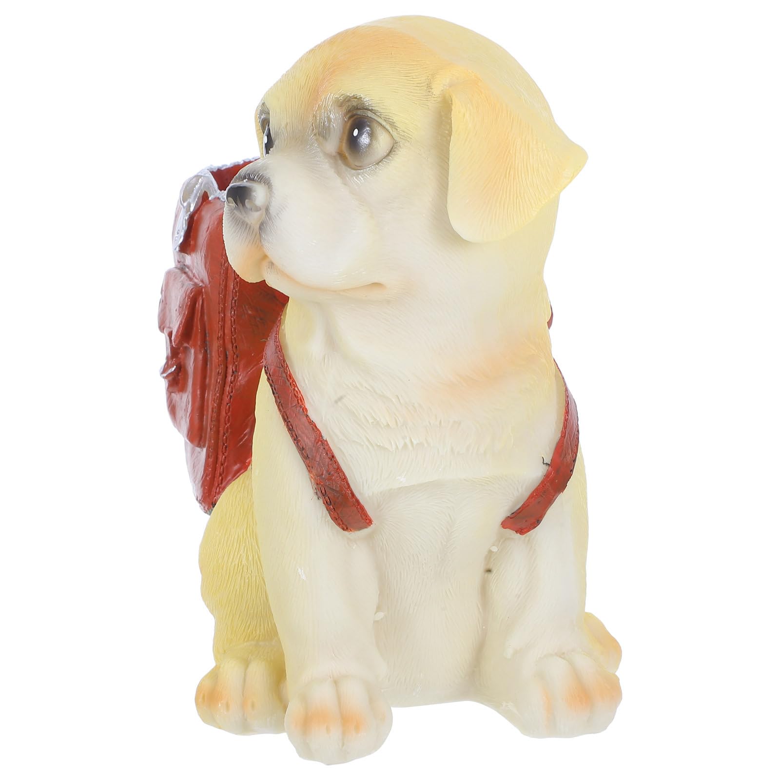 PRETYZOOM Portapenne e Facile da Pulire in Resina per Organizzatore Desktop per a Forma di Cane Marrone Carino per Ufficio e Spazio di Lavoro