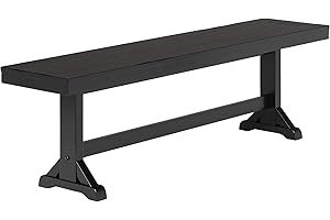 Black Wooden Dining Table for Elegant Farmhouse Style Dining