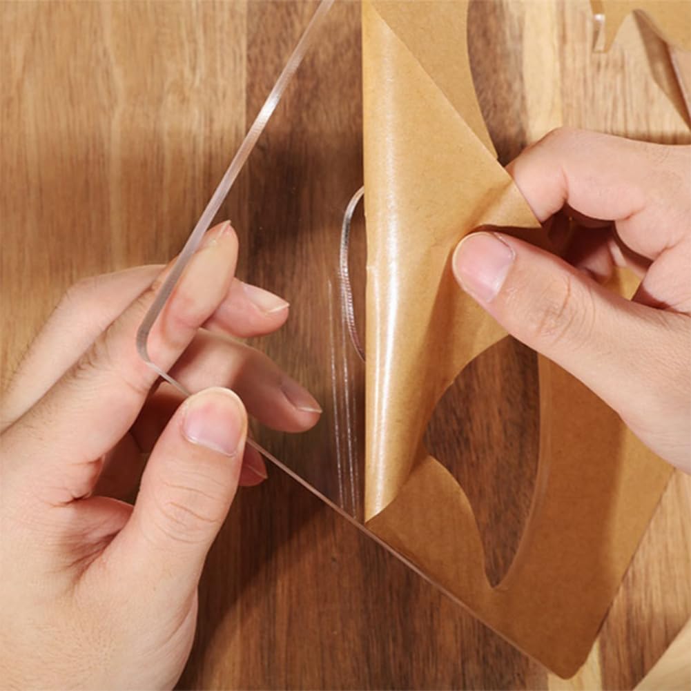 3Pcs Acrylic Router Template for Wooden Cothes Hanger 5mm Thick Inlay Template Tracing Stencil Guide Tool for Project DIY Wood Craft