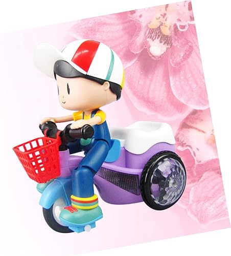 Miniatura 7 de ibasenice Flash Toys Kids Playset de juguetes para niños, vehículo eléctrico, juguete de triciclo eléctrico, juguete de coche musical, juguete de