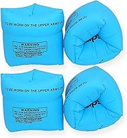 Vista 12 de 10Leccion Paquete de 2 flotadores inflables para brazos para niños pequeños, alas de agua inflables para niños, bandas de brazo de natación