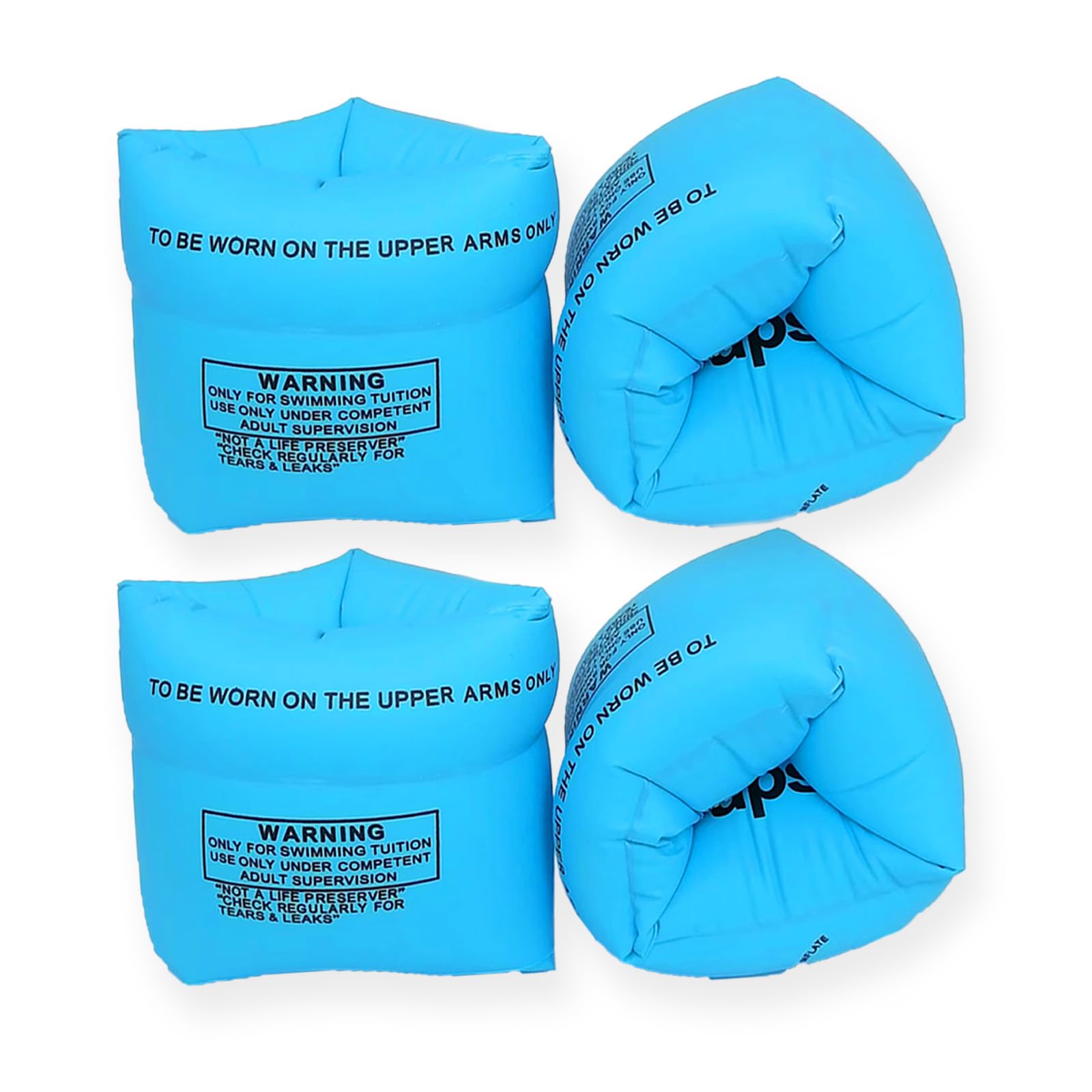View 1 of 10Leccion Arm Floaties for Kids and Adults - Blue & Blue