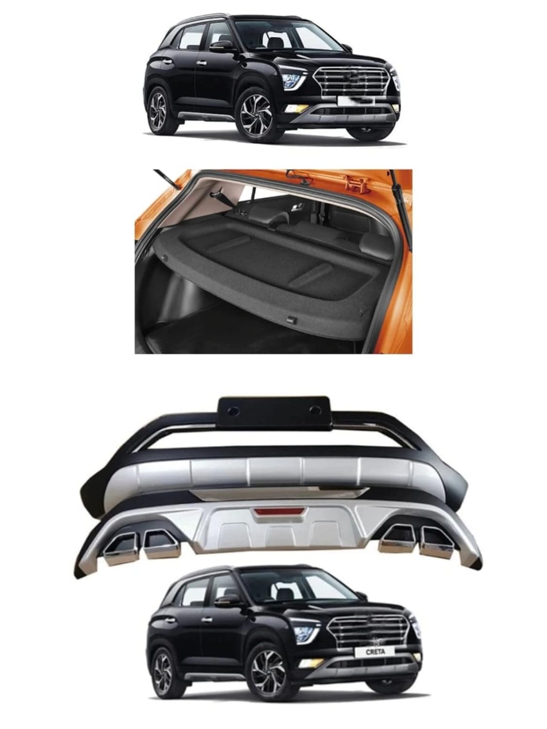 Rear Dicky/Boot Parcel Tray for Creta 2020-2021 Original FITTMENT (OE Type)-image-36