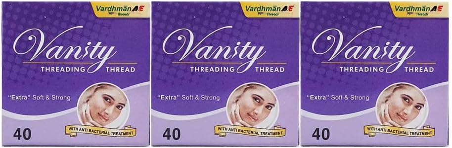 Vanity Planet 3 Spool x 300m Eyebrow Threading Thread Extra Soft Strong Anti Bacterial