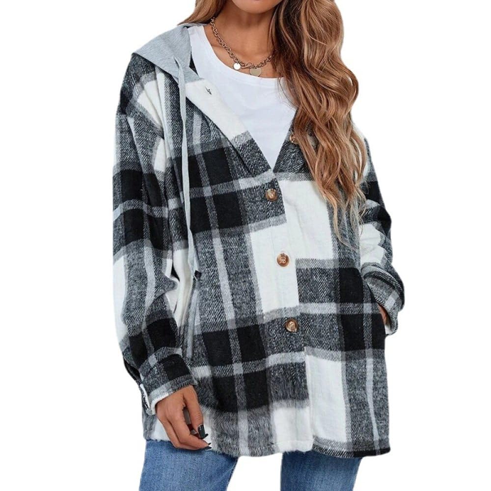 Giacca Donna Upim Camicia Da Donna In Pile A Quadri Giacca Shacket