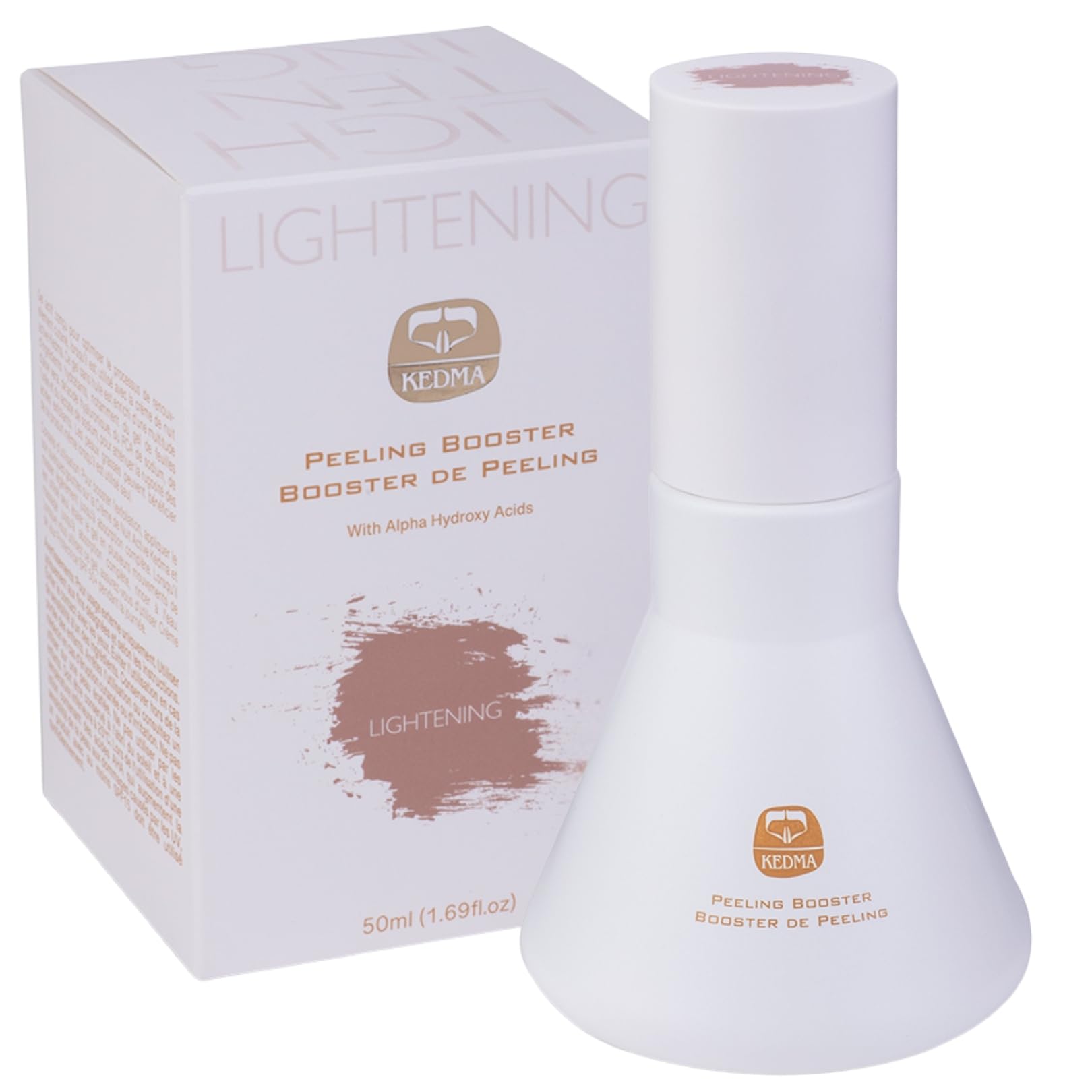 KEDMA - Aufhellender Peeling-Booster mit AHA - 50ml | AHA-Peeling-Booster exfoliert sanft, glättet die Hautstruktur und unterstützt einen ebenmäßigen, strahlenden Teint.