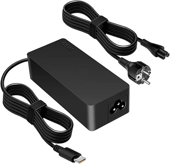 Chargeur USB C 65W Slim Pour HP Spectre X360 Envy EliteBook - Adaptateur Secteur Type C Universel