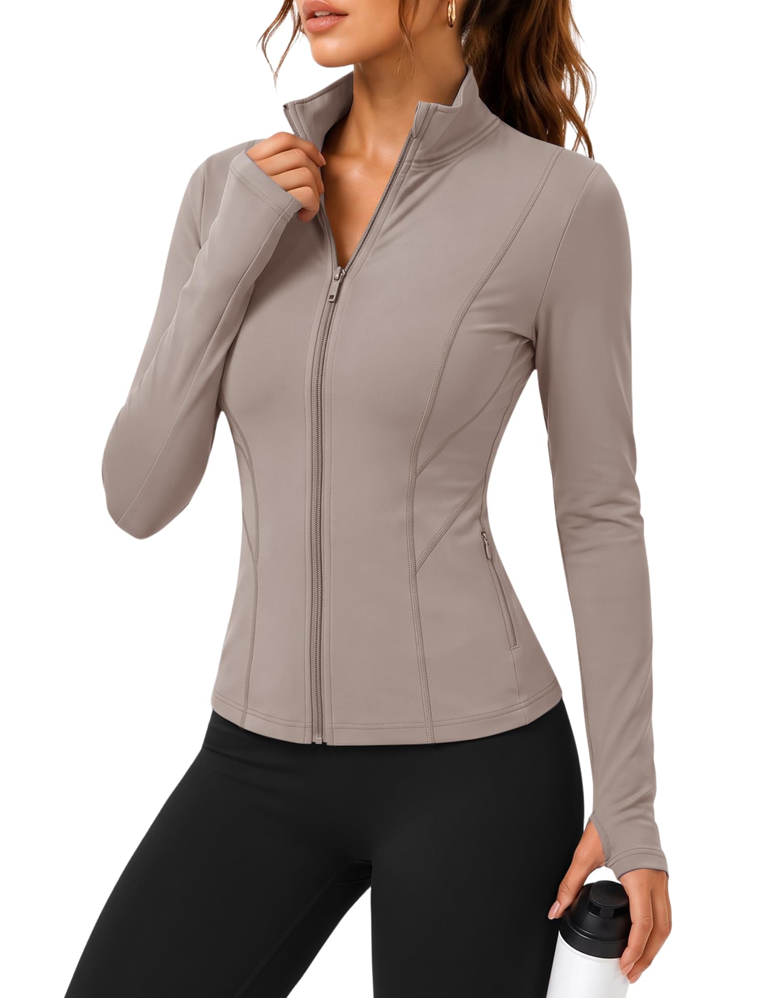 Rapbin Women's Slim Fit Workout Jacket