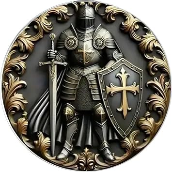 Knights Templar of God Round Masonic Lapel Pin for Men Women