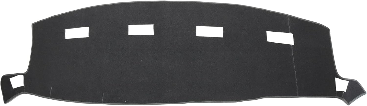 X AUTOHAUX Car Dashboard Cover Gray Polyester Non-Slip Mat Protector Carpet Sun Proof for Dodge for Ram 1500 2002 2003 2004 2005