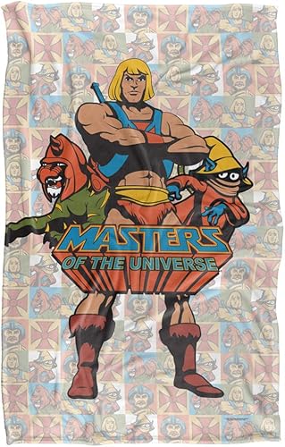 Miniatura 2 de Trevco Masters of The Universe Heroes - Manta de tacto sedoso, súper suave, 36 x 58 pulgadas
