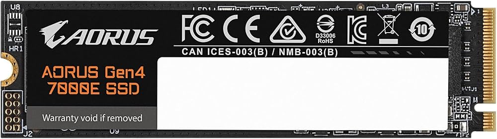 Amazon | GIGABYTE AORUS Gen4 7000E SSD 1TB AG470E1TB HD4975