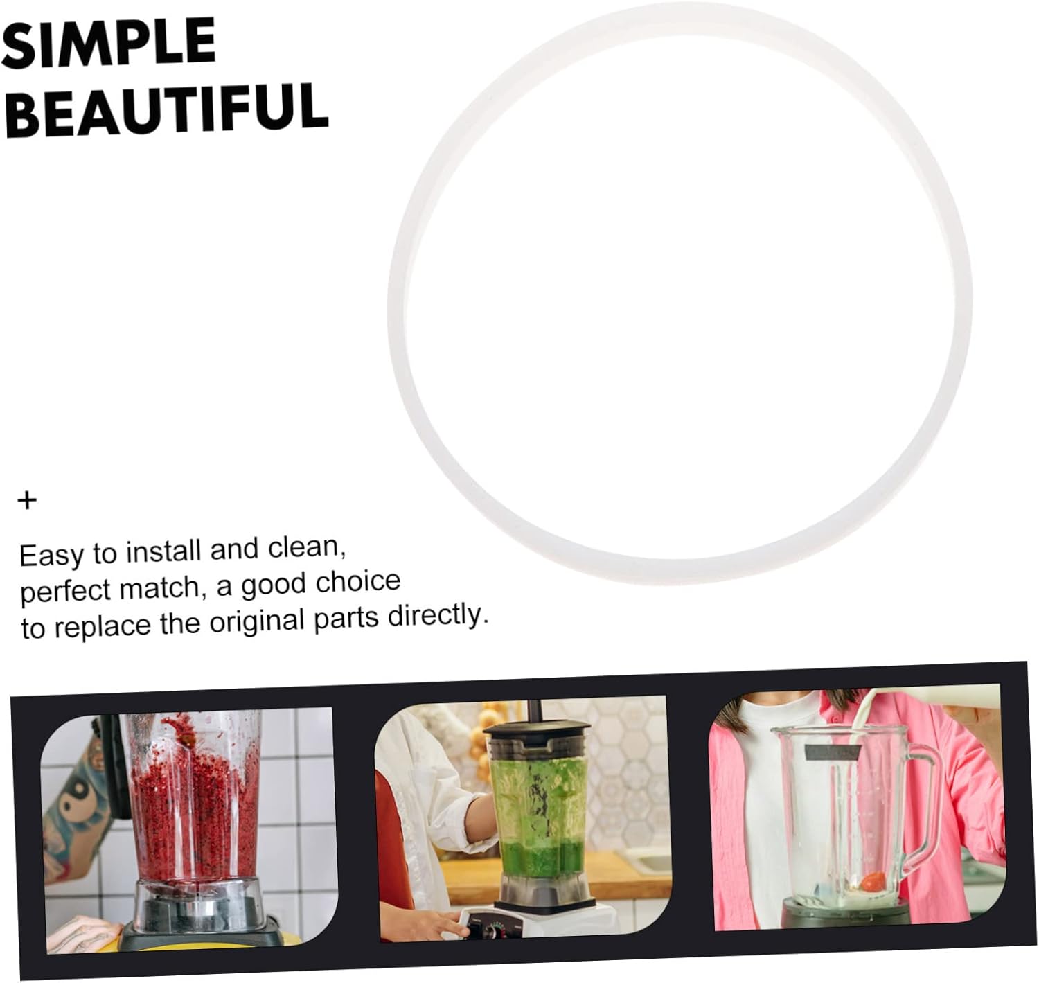 Cabilock 30pcs Silicone Gasket Sealing for Juicer Replacement Flexible Sealing for Juicer Blades Easy to Install and Models