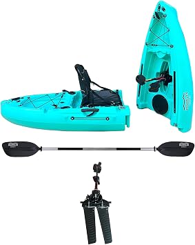 BKC Brooklyn 9.0 Modular Pedal Kayak, 2-Piece Sit-on-Top Single