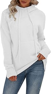 Sudadera con cremallera para invierno, de color liso, con bolsillo de cuello alto, suelto, informal, para mujer