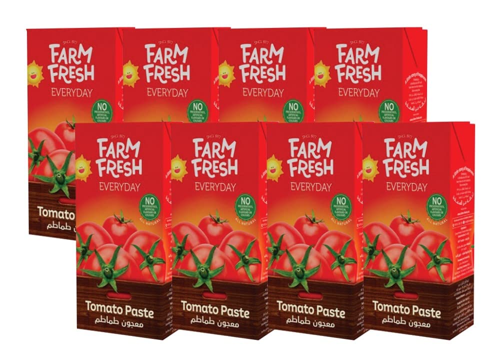 Farm Fresh Everyday Tomato Paste 135 g, Pack of 8
