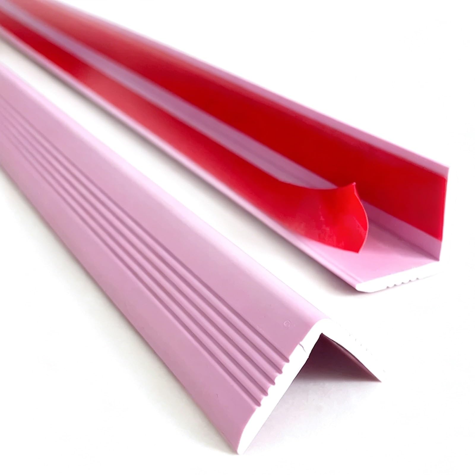 L Shape Wall Corner Protector, PVC, Self Adhesive Backing, Corner Guards, 0.1in W, Self Adhesive, for Table Wall Bed Stair(Purple,1.2m/3.9ft)