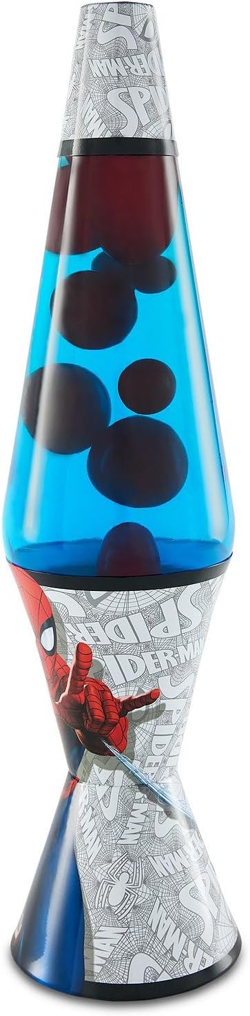 Spencer Gifts Lava® Lamp - 17 Inch Blue and Red Spider-Man - The Original