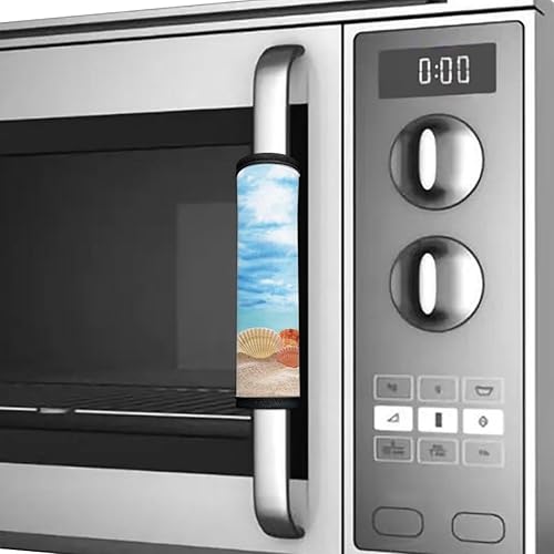 Vista 53 de 6 fundas lavables para manijas de puerta de refrigerador, protector antideslizante para nevera, horno, lavavajillas, mantener alejadas de huellas