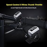 Vista 7 de Regulador de velocidad de dedo izquierdo/derecho de 36 V para E, ciclo eléctrico, montaña, apto para 0.886 in M365 Acelerador de pulgar 36v