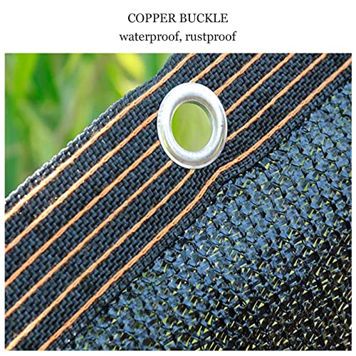 Bâche d'ombrage imperméable 85% en maille renforcée noire haute densité - 5