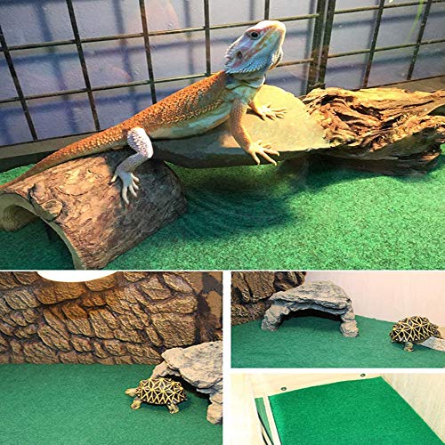 ASOCEA 2 Pcs Bearded Dragon Reptile Carpet Mat Lizard Terrarium Bedding Substrate Liner Snake Bedding Supplies and Accessories Suitable for Snakes Gecko Tortoise Iguana and Others Small Reptile - Image 7