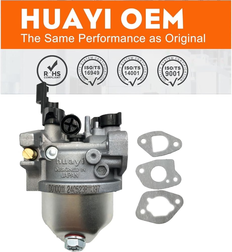 Huayi OEM Carburetor Carb Compatible with Honda EM3000C EB3000C Generator 16100-ZL0-D42